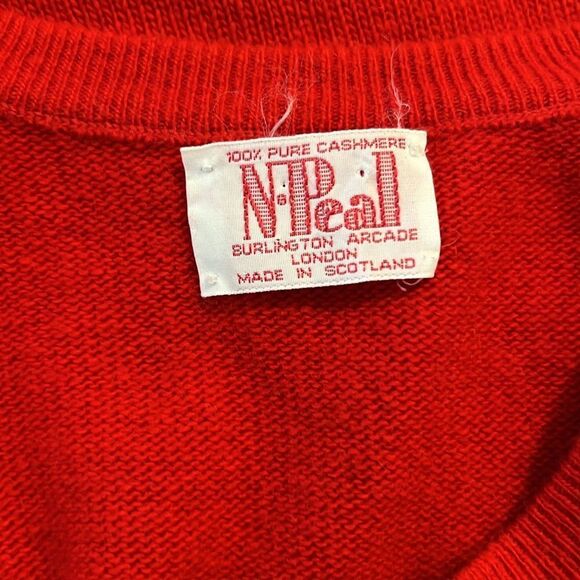 Vintage N Peal 100% Pure Cashmere Made In Scotland Size Medium/Large - Picture 5 of 6
